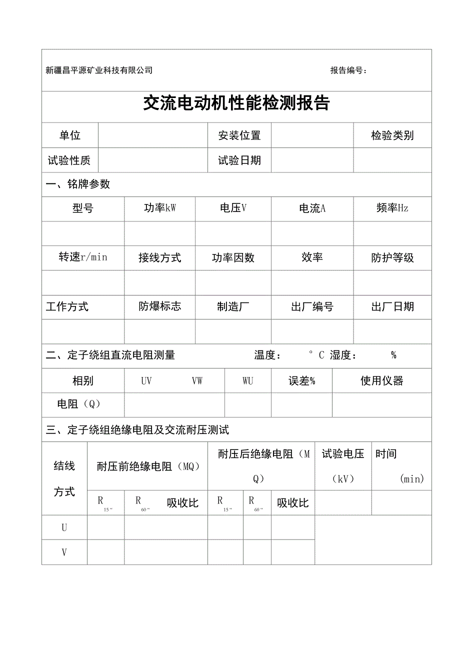 高压电动机检测报告_第1页