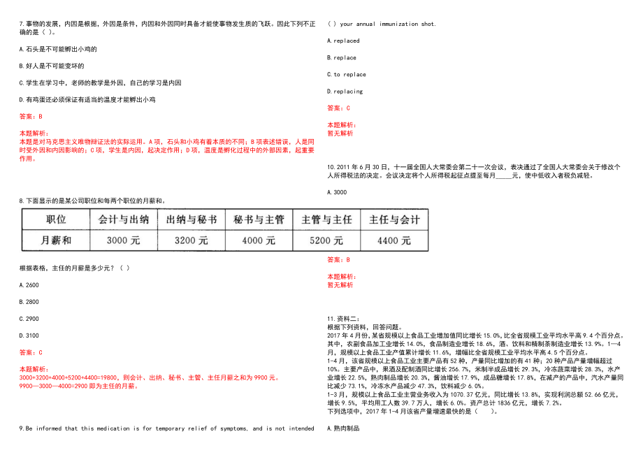 [北京]招商银行招聘北京私人银行客户经理上岸历年高频考点试题库答案详解_第3页