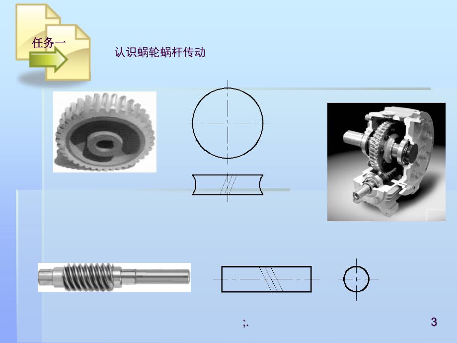 蜗轮蜗杆旋向及旋转方向的判定ppt课件_第3页