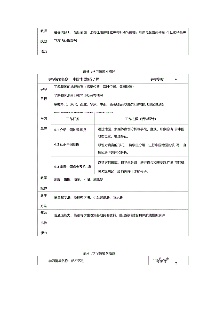 航空运输地理课程标准_第4页