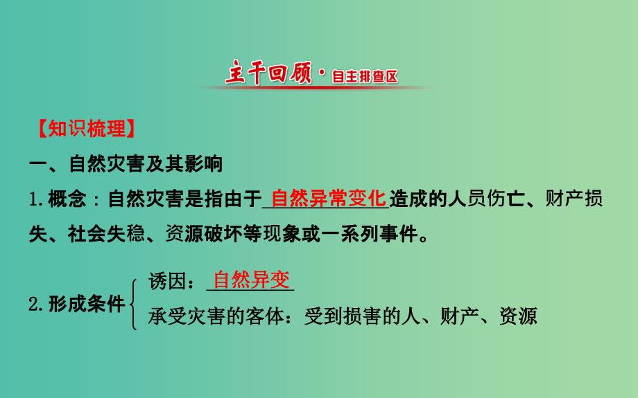 高考地理一轮专题复习 5.1自然灾害与人类活动课件.ppt_第2页