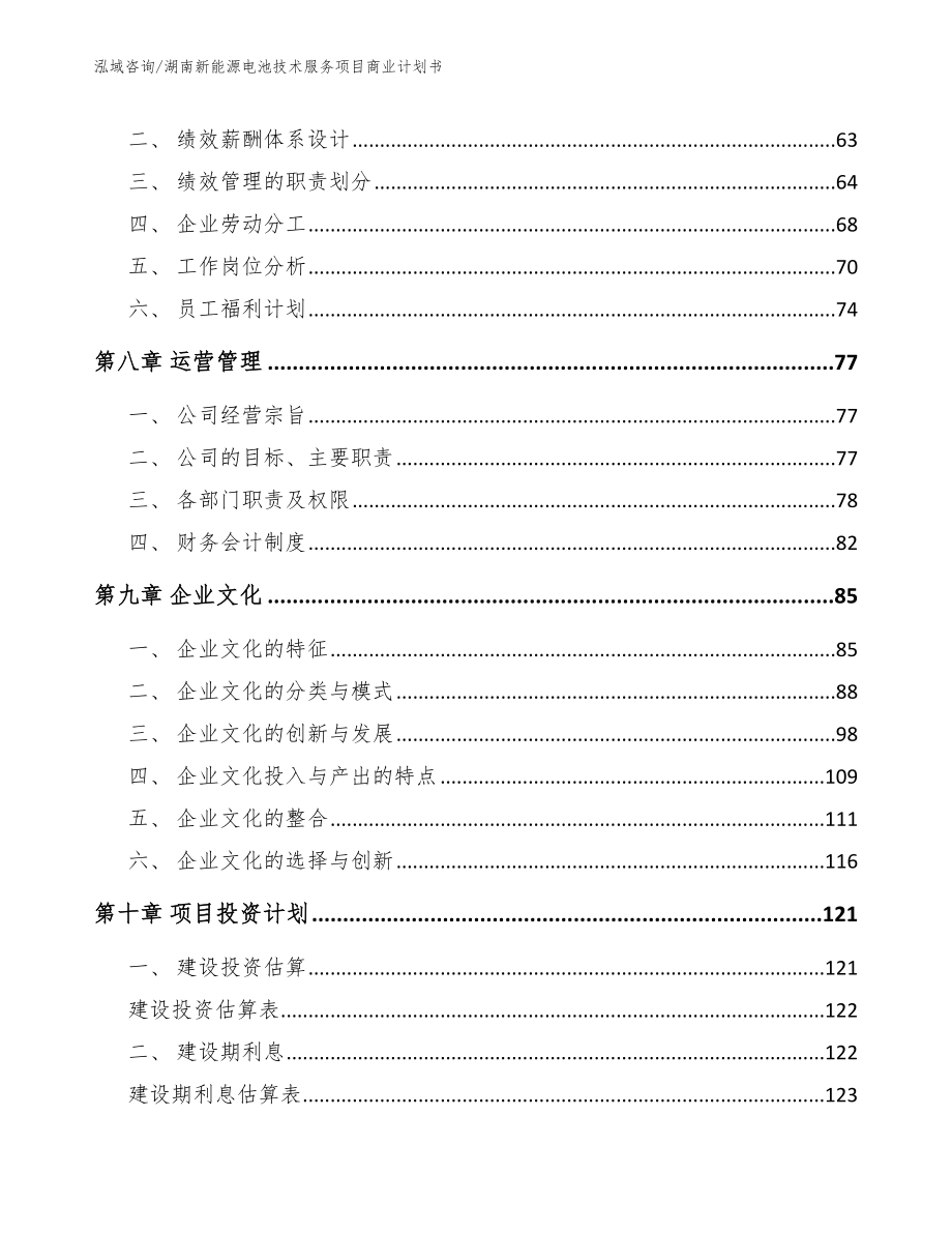 湖南新能源电池技术服务项目商业计划书（模板范文）_第4页