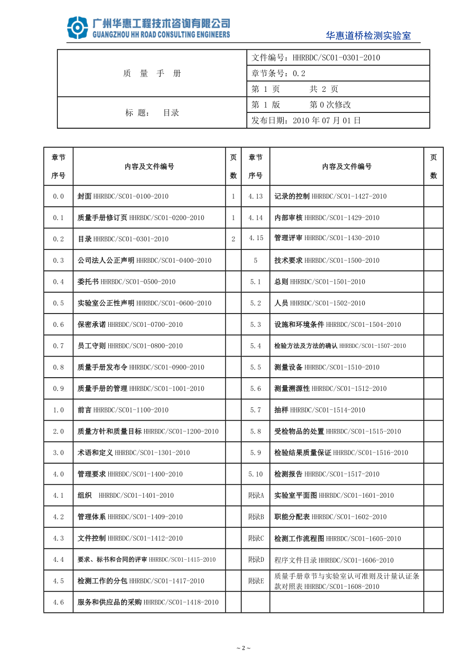 检测实验室质量手册_第3页