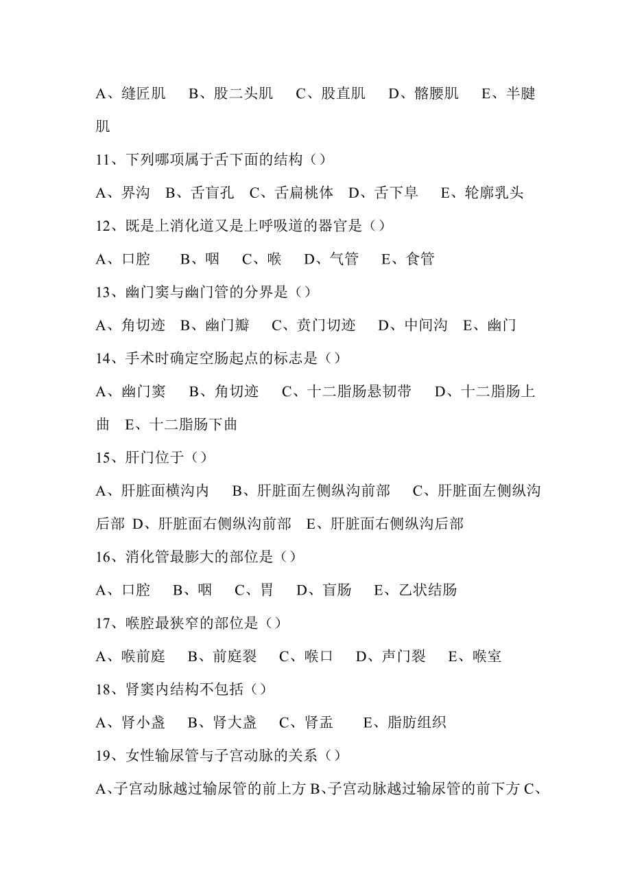 系统解剖学考试试题.doc_第5页