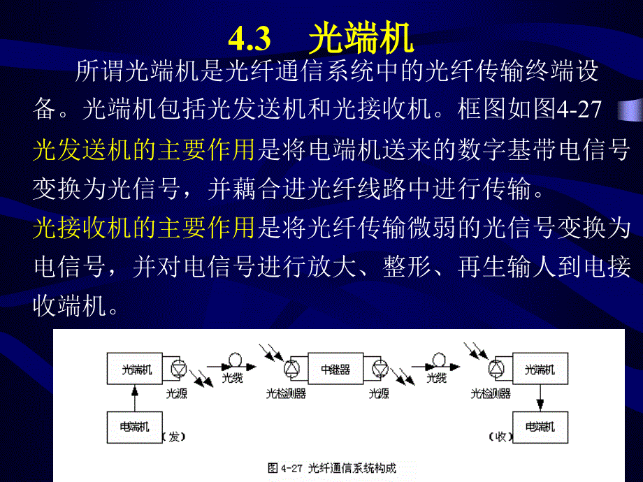 单元二话音在光纤通信系统中的传输任务话音在光纤通信系_第3页