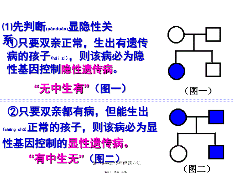 第17讲遗传病解题方法课件_第3页