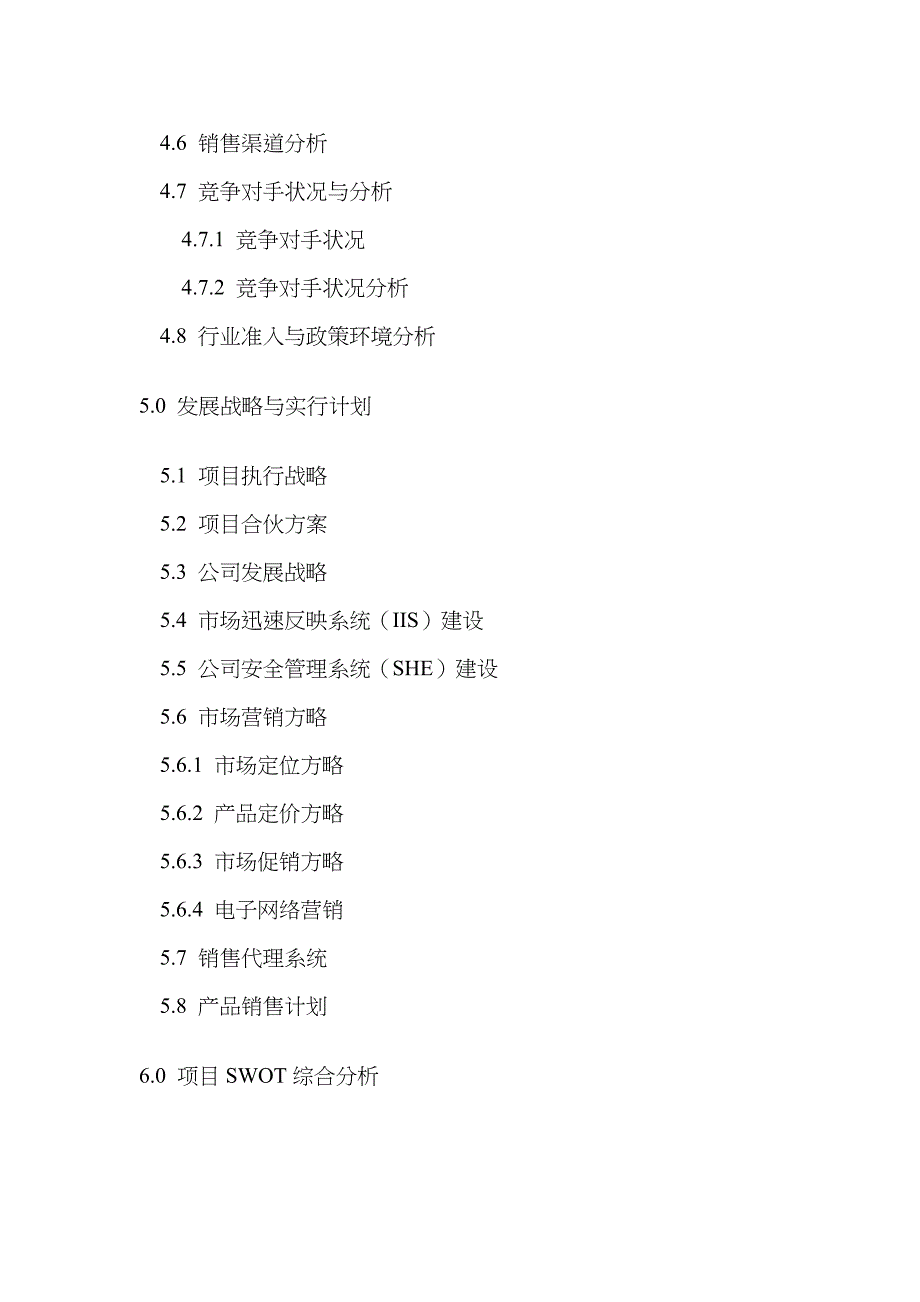 汽配件专项项目商业综合计划书模板_第3页