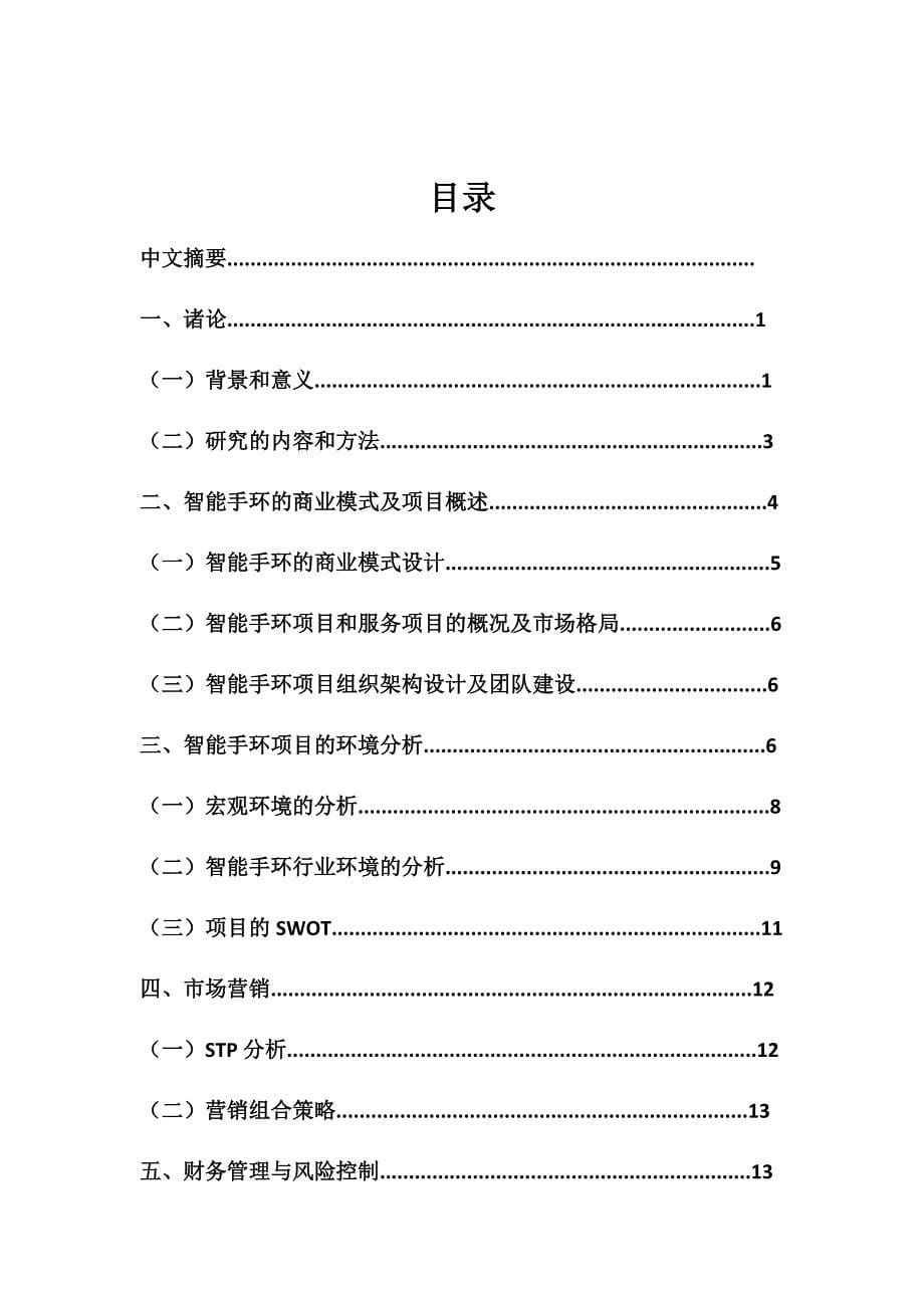 智能手环商业计划书.doc_第5页