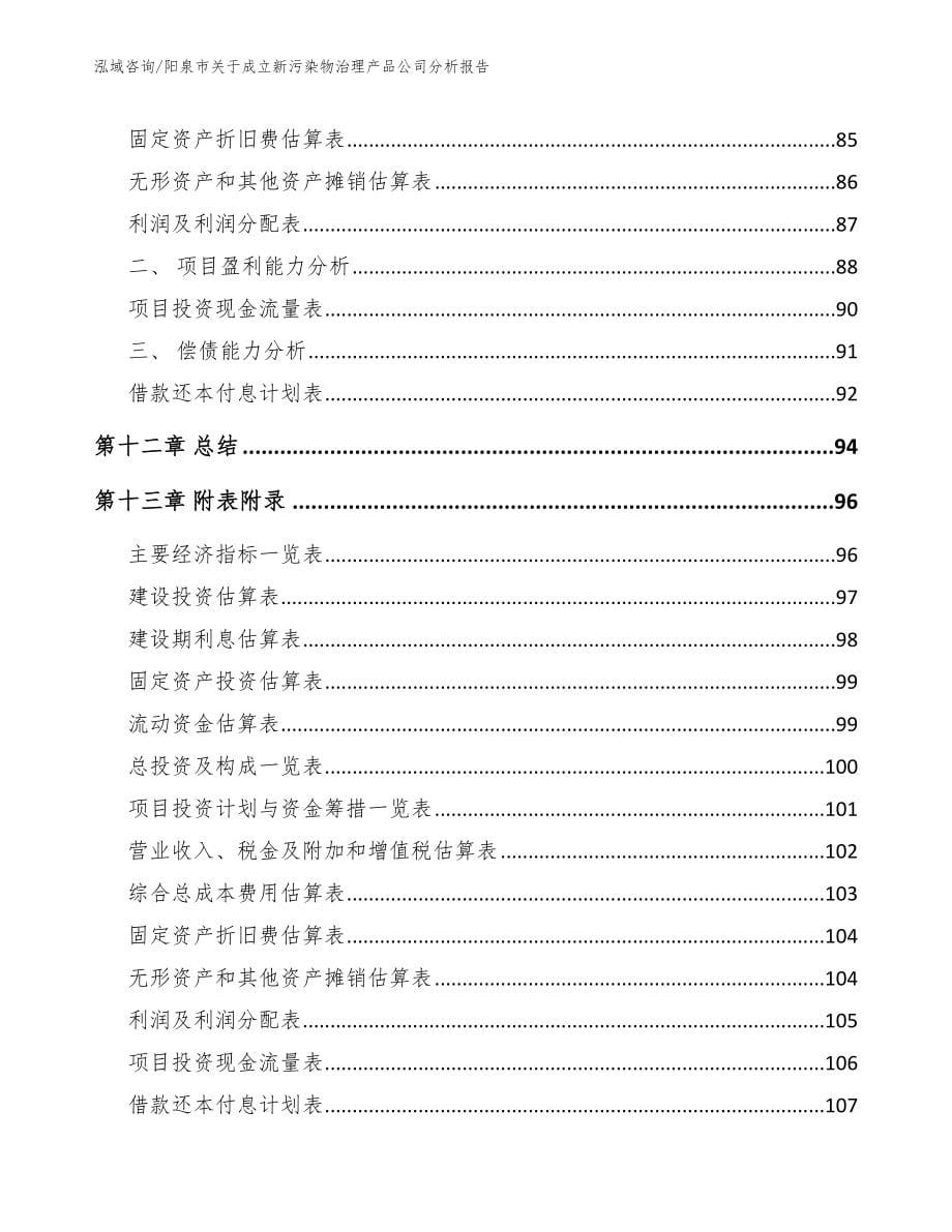 阳泉市关于成立新污染物治理产品公司分析报告_第5页