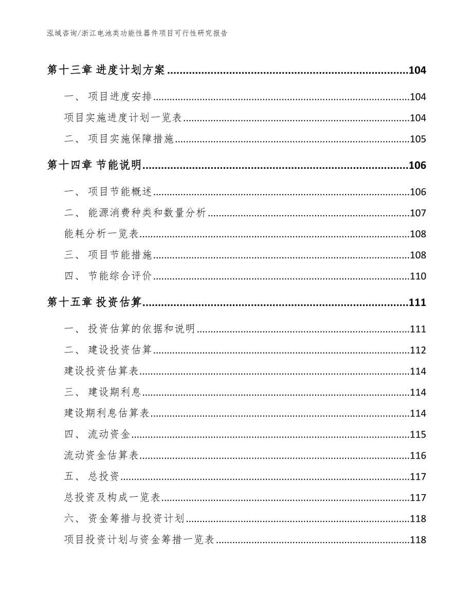 浙江电池类功能性器件项目可行性研究报告（参考范文）_第5页