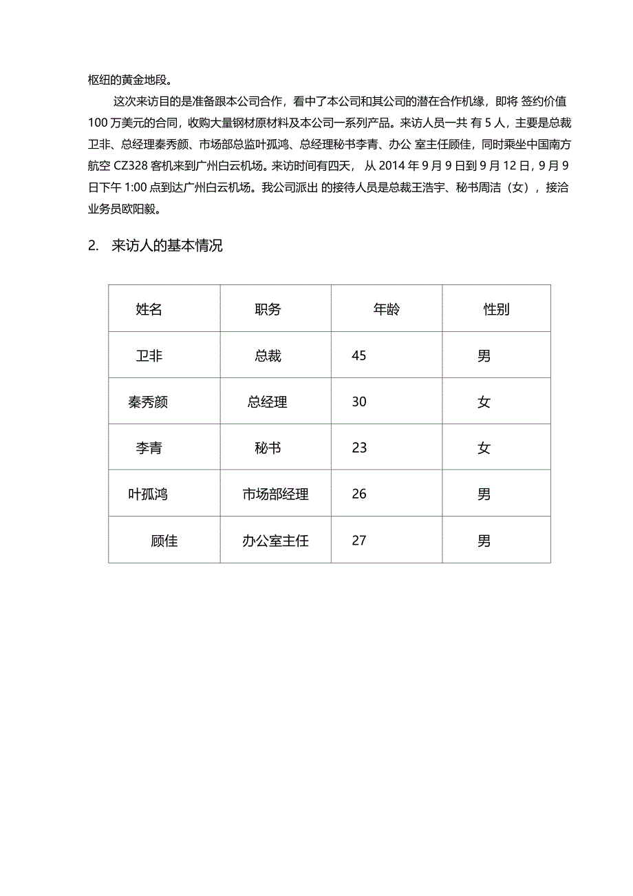 公司外贸接待流程_第4页