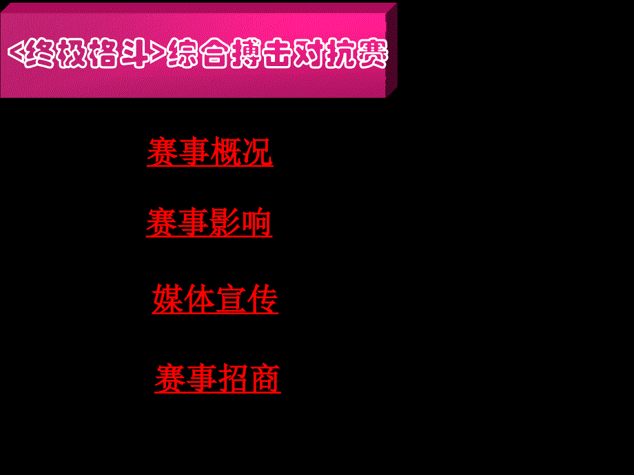 终极格斗招商方案课件_第2页