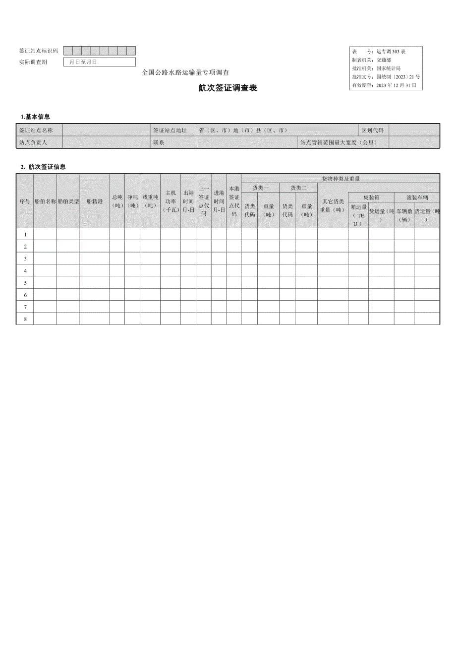 全国公路水路运输量专项调查_第5页