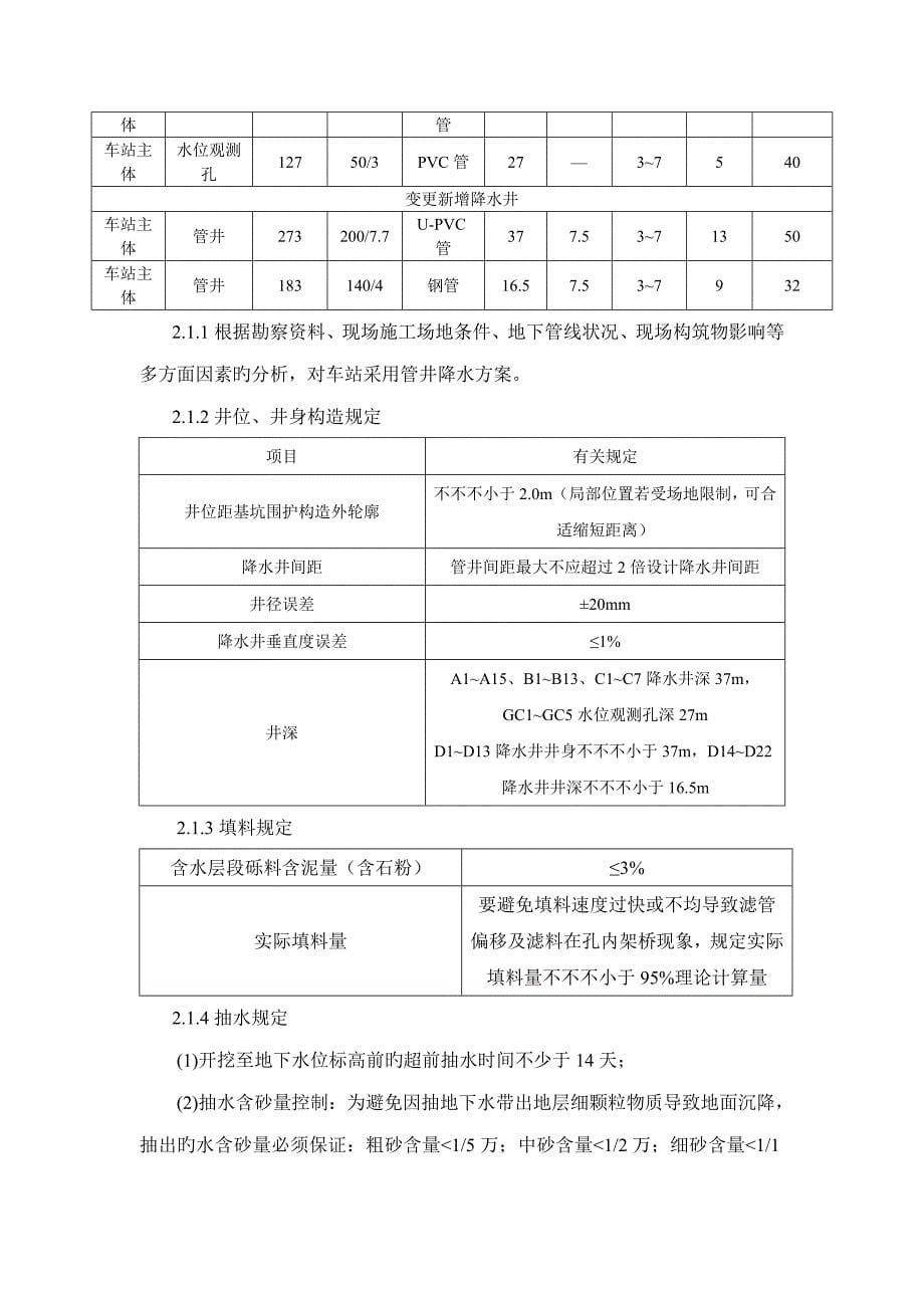 降水施工安全质量控制要点_第5页