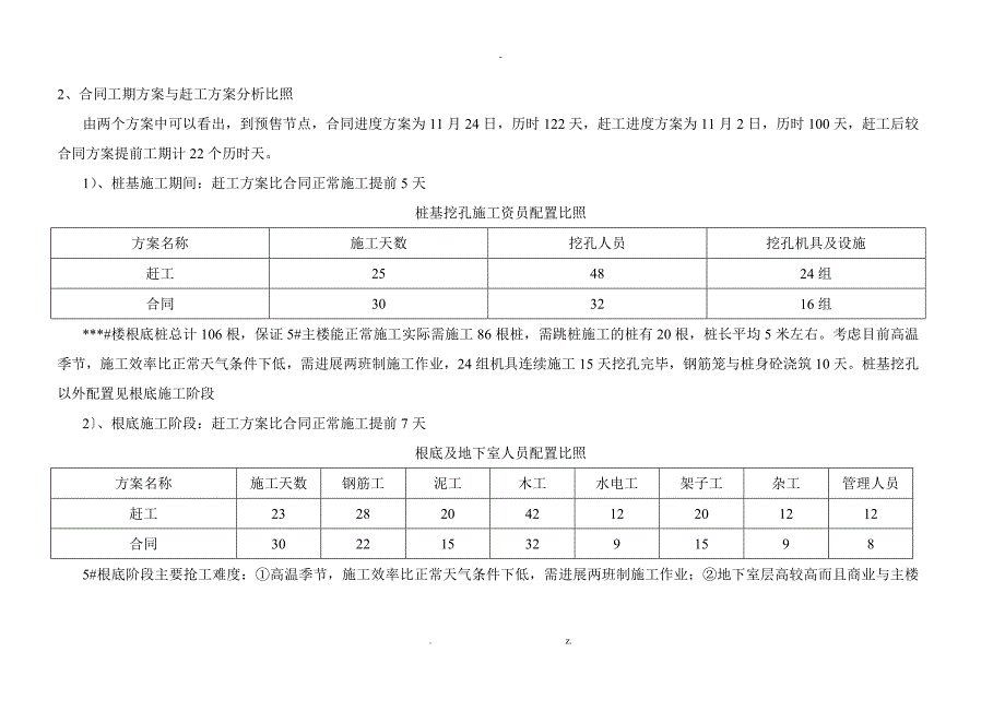 施工节点工期赶工策划方案_第3页