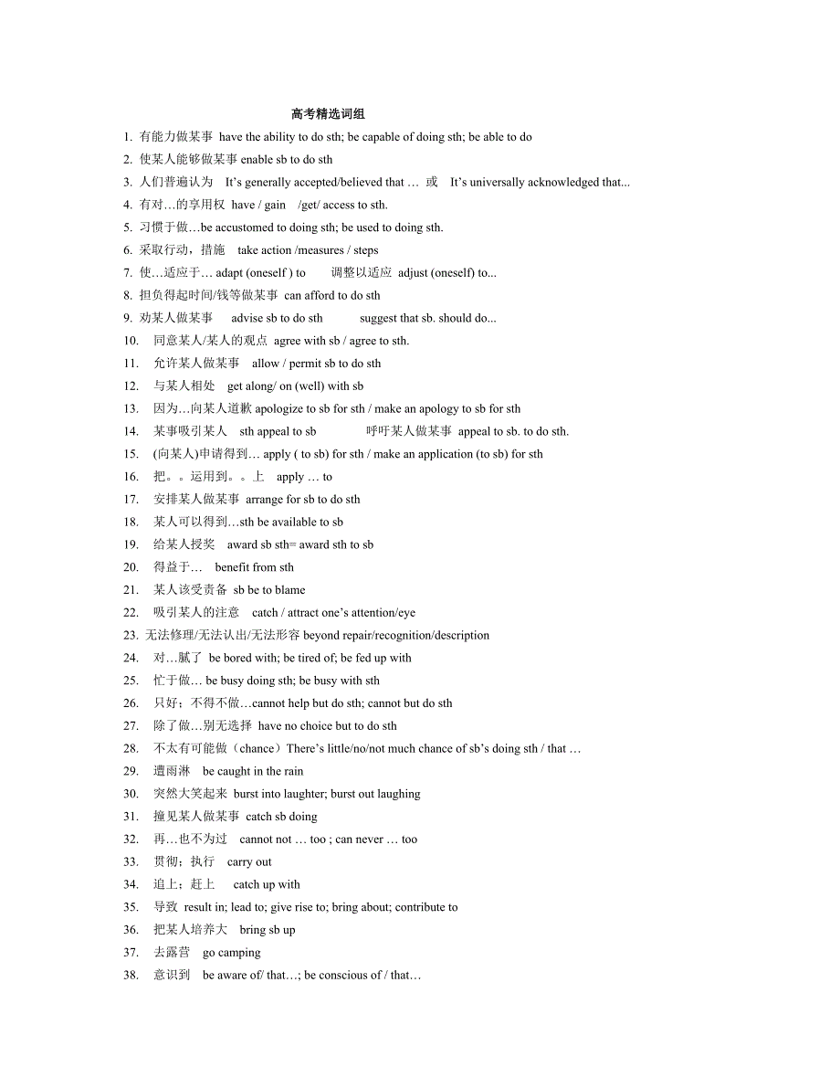 高考精选词组.doc_第1页