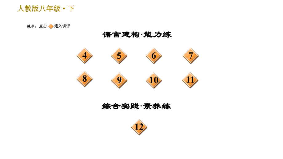 人教版八年级下册语文 第1单元 2 回延安 习题课件0_第3页