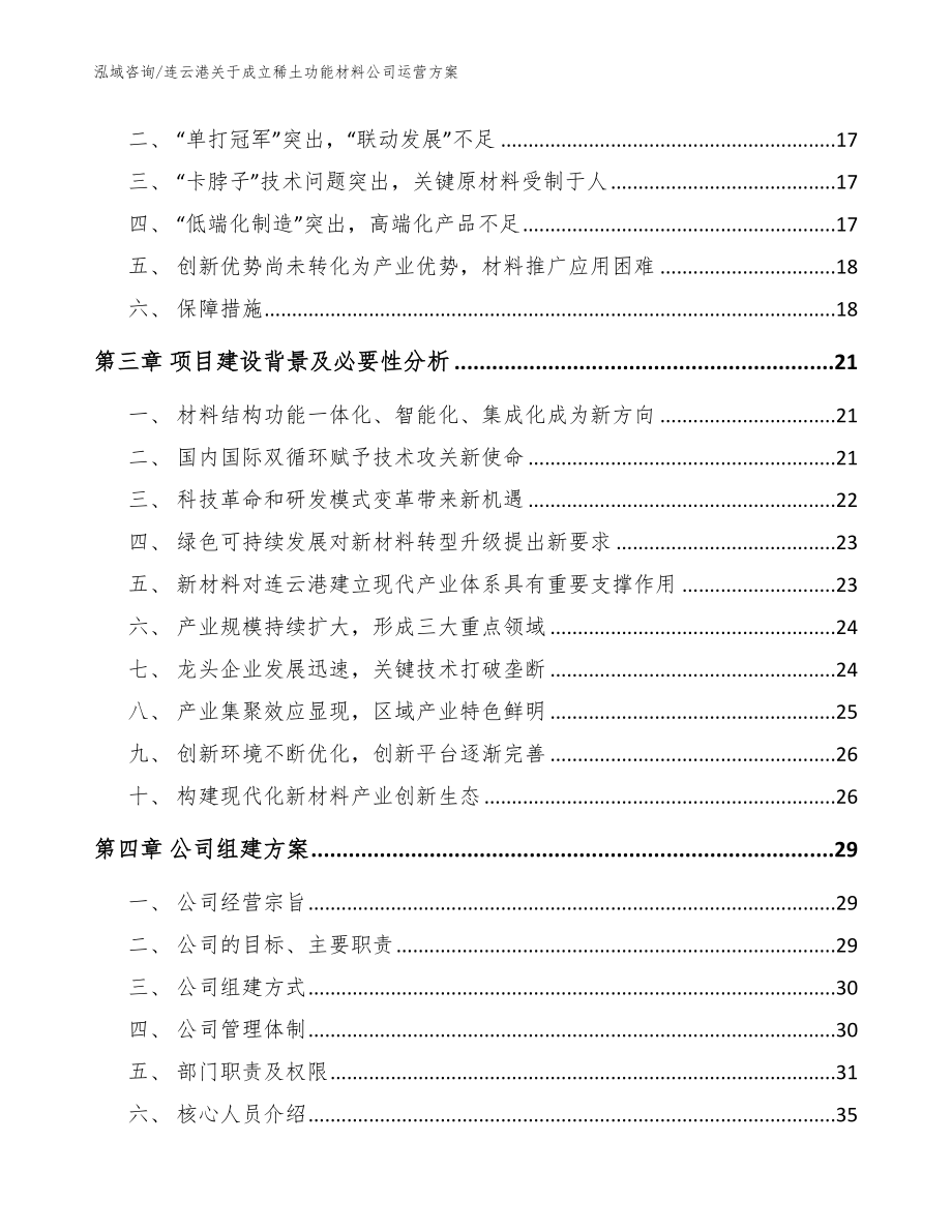 连云港关于成立稀土功能材料公司运营方案【范文】_第4页