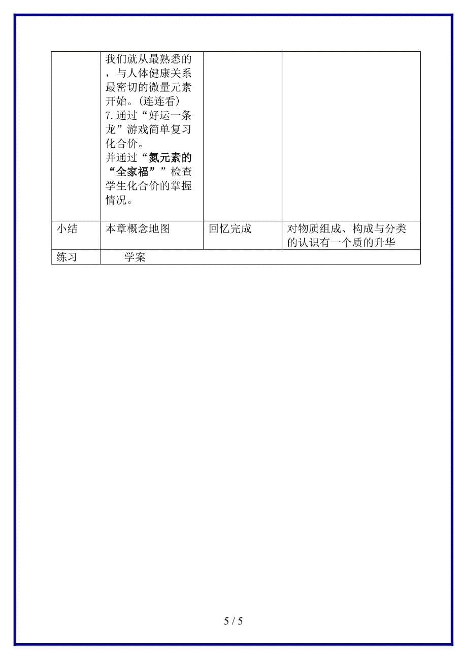 九年级化学上册《第三章物质构成的奥秘》复习教案沪教版(I).doc_第5页