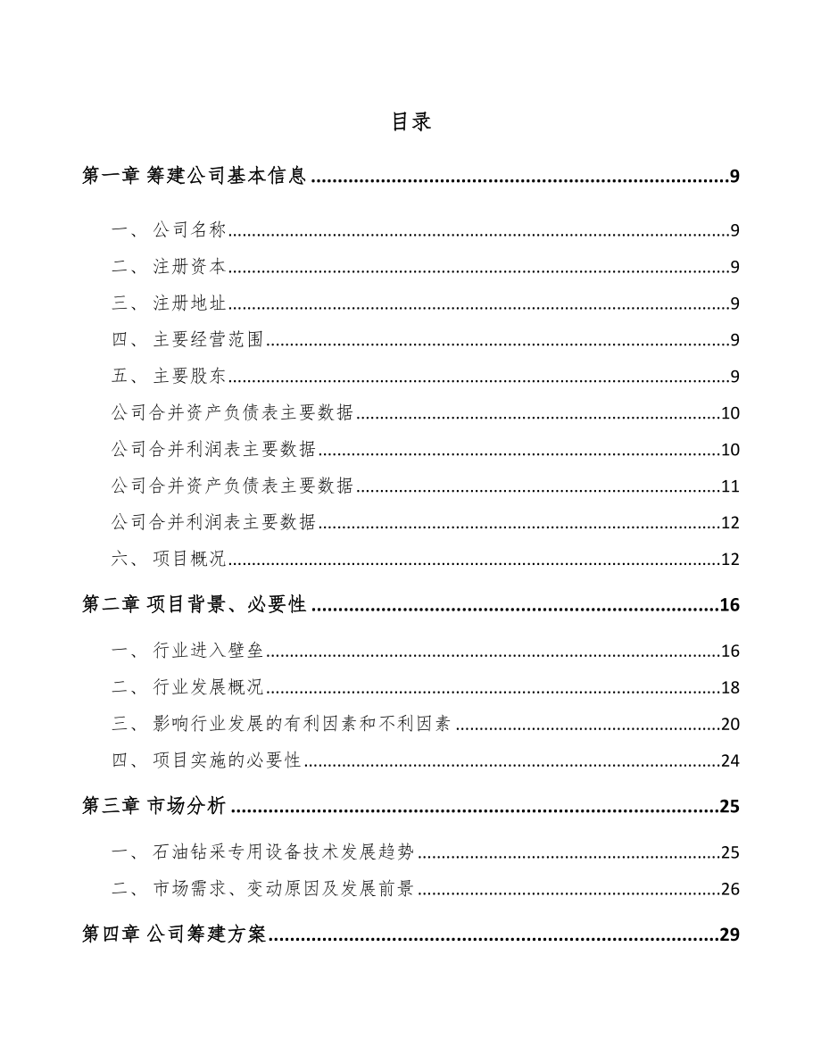 临夏关于成立钻具公司可行性报告_第2页