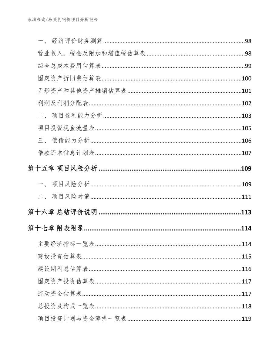 马关县钢铁项目分析报告_第5页