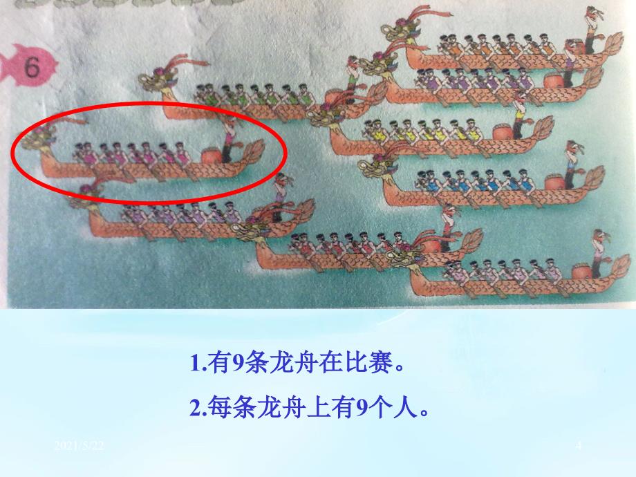 新人教版二年级数学上册9的乘法口诀教学课件_第4页