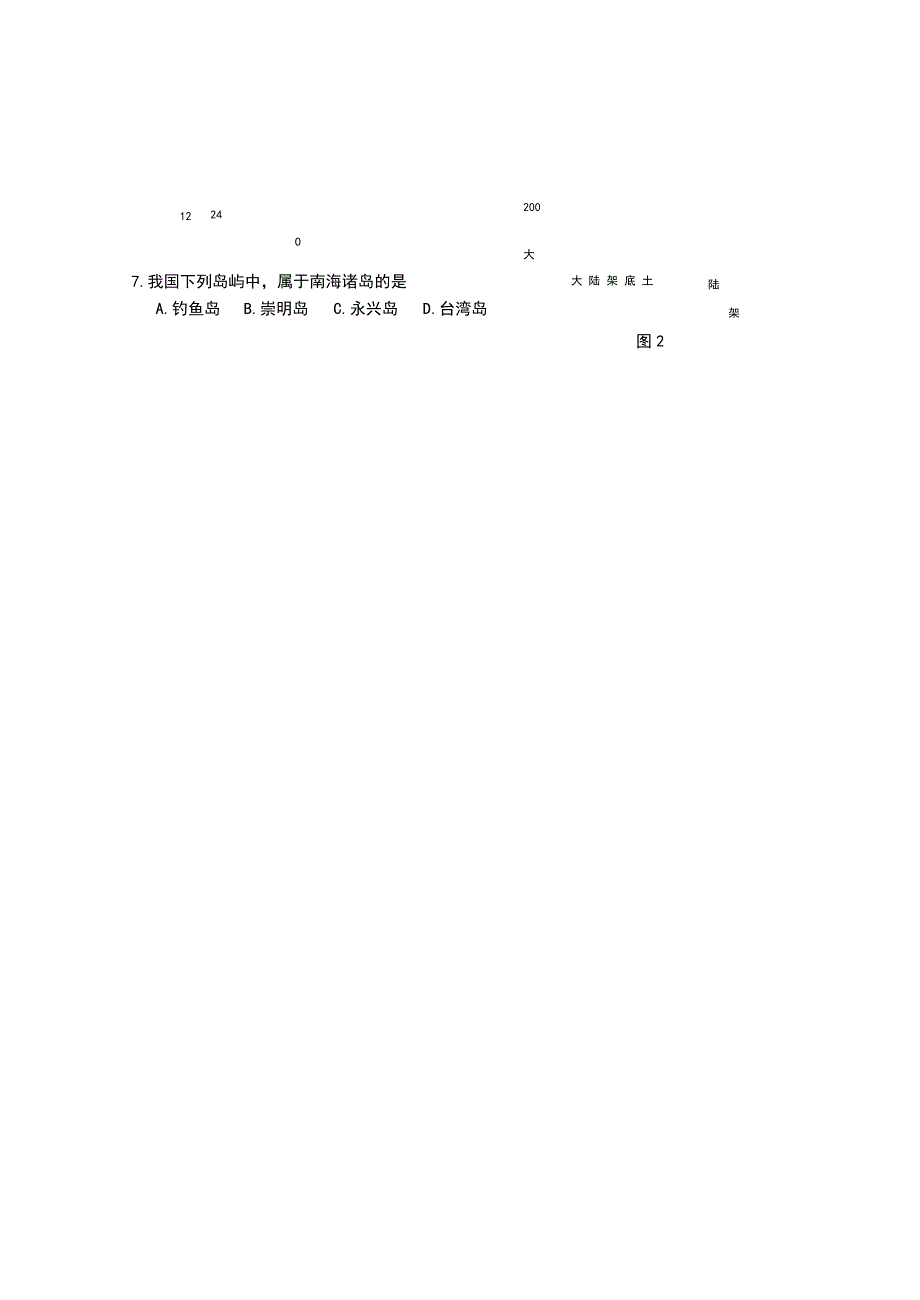 海南省2018年中考地理试题(含答案).doc_第2页