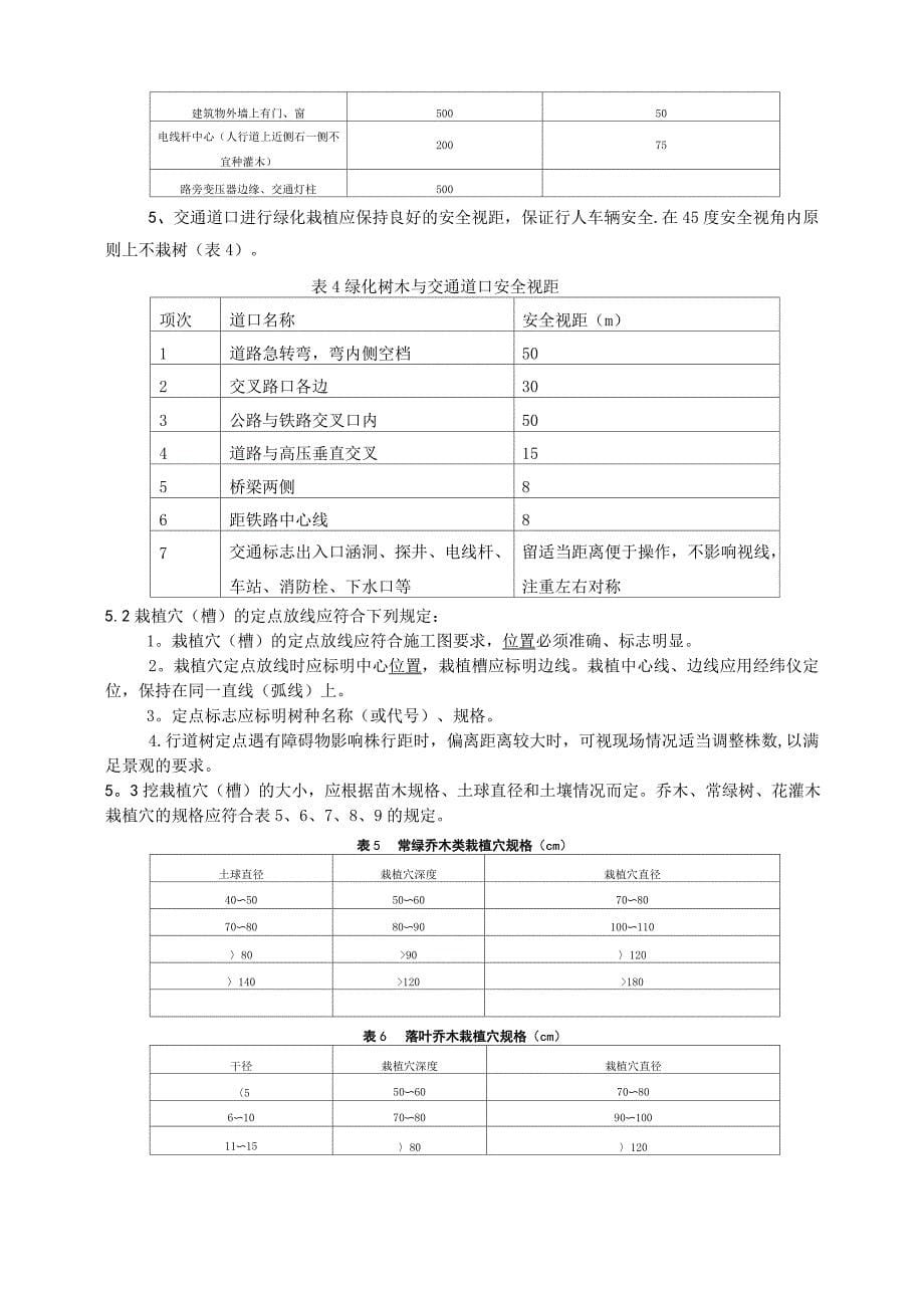 合肥市城市绿化工程施工技术规范_第5页