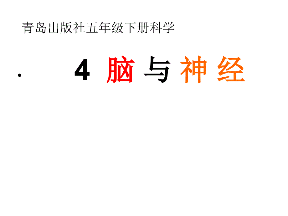 医学专题：4.脑与神经_第1页