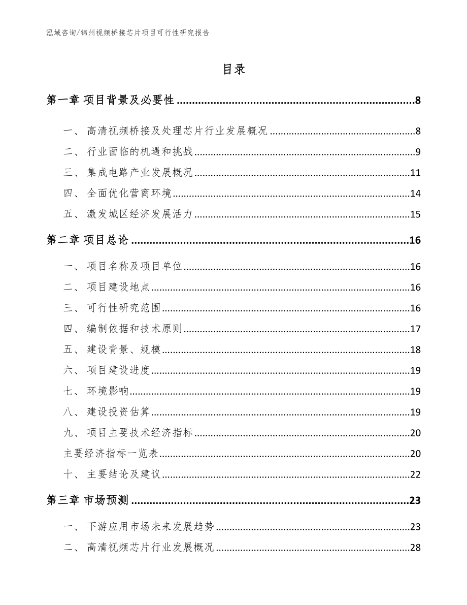 锦州视频桥接芯片项目可行性研究报告（模板）_第2页