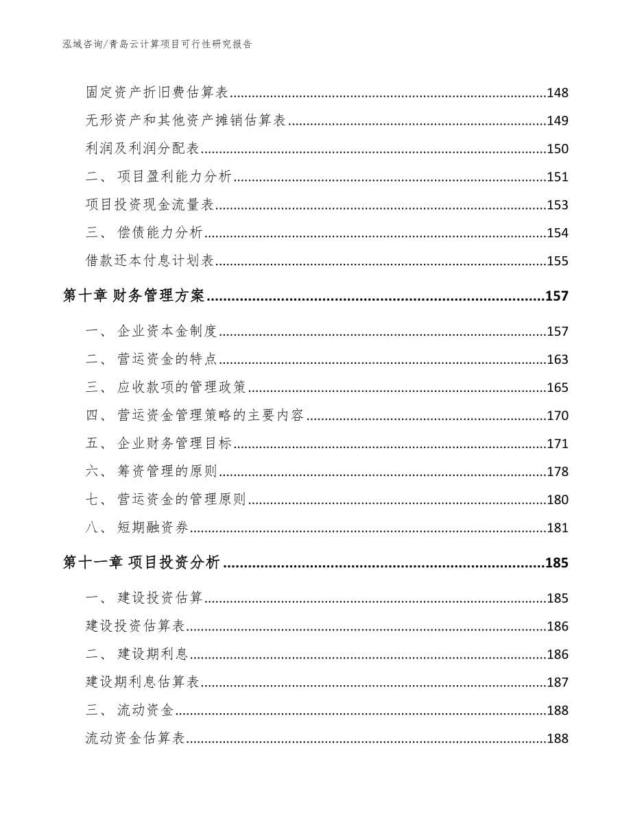 青岛云计算项目可行性研究报告（模板参考）_第5页