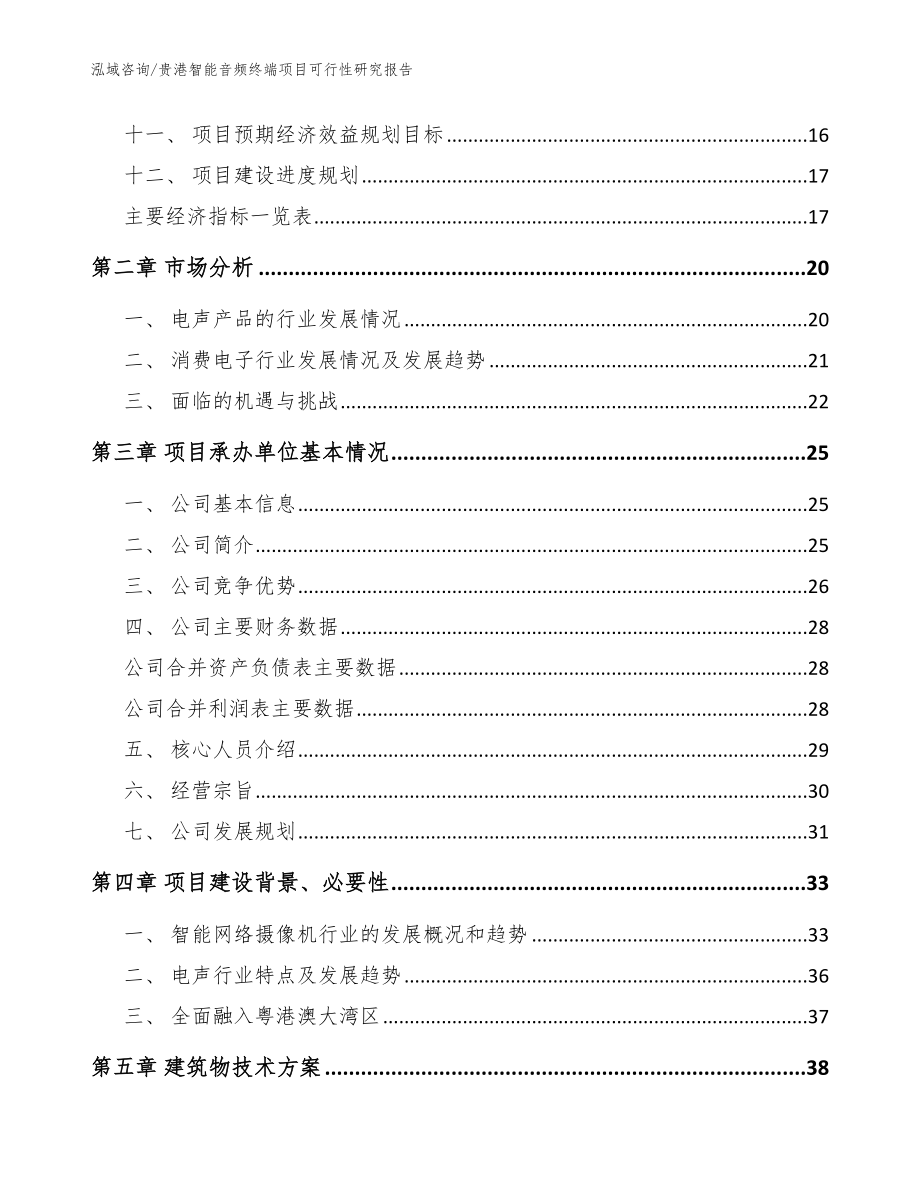 贵港智能音频终端项目可行性研究报告【模板范文】_第4页