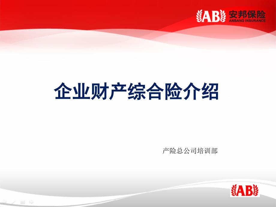 企业财产综合险介绍_第1页