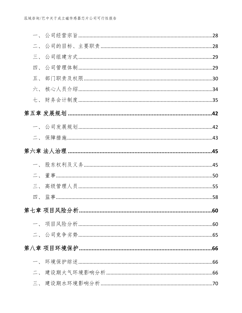 巴中关于成立磁传感器芯片公司可行性报告_模板参考_第3页