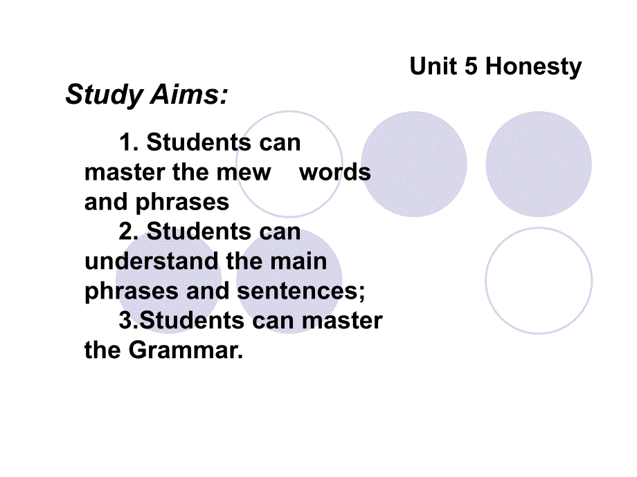 Unit5Honesty_第1页