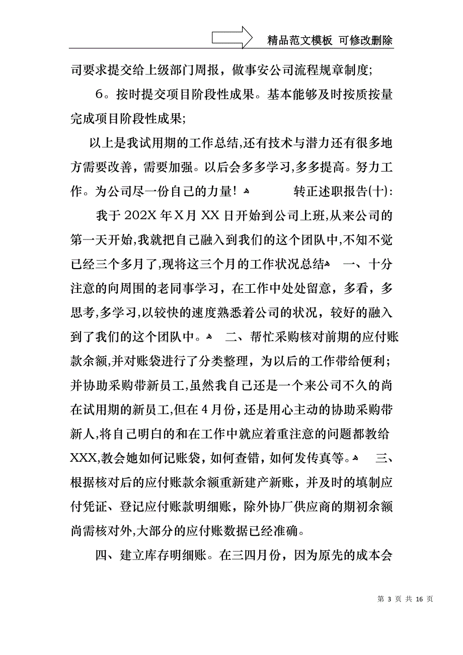 关于转正的述职报告模板汇总5篇_第3页