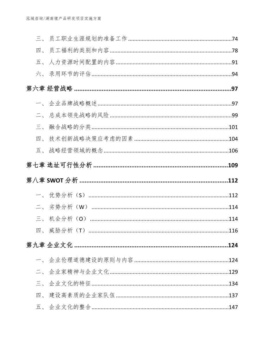 湖南锂产品研发项目实施方案（范文模板）_第5页