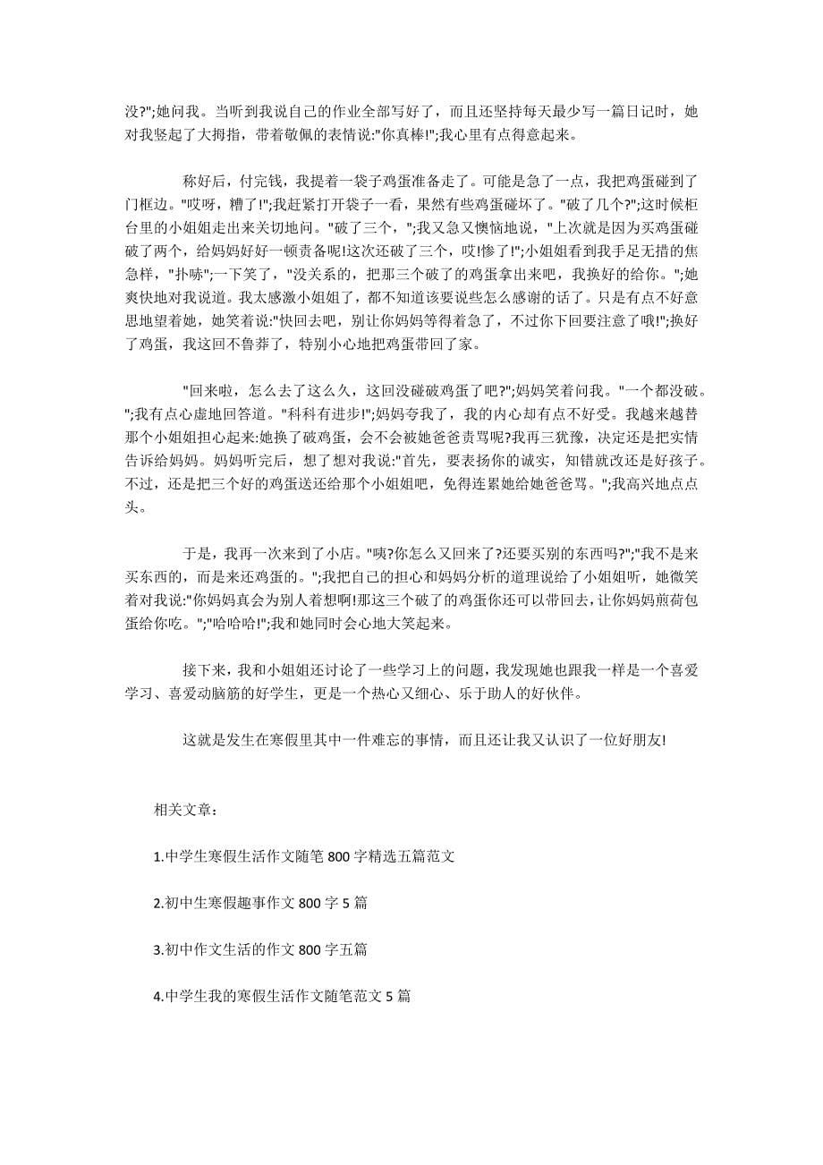 快乐的初中寒假生活作文800字5篇.docx_第5页