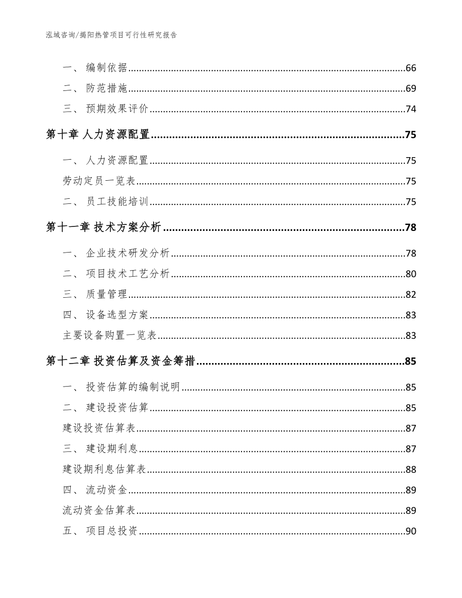 揭阳热管项目可行性研究报告【模板范本】_第3页