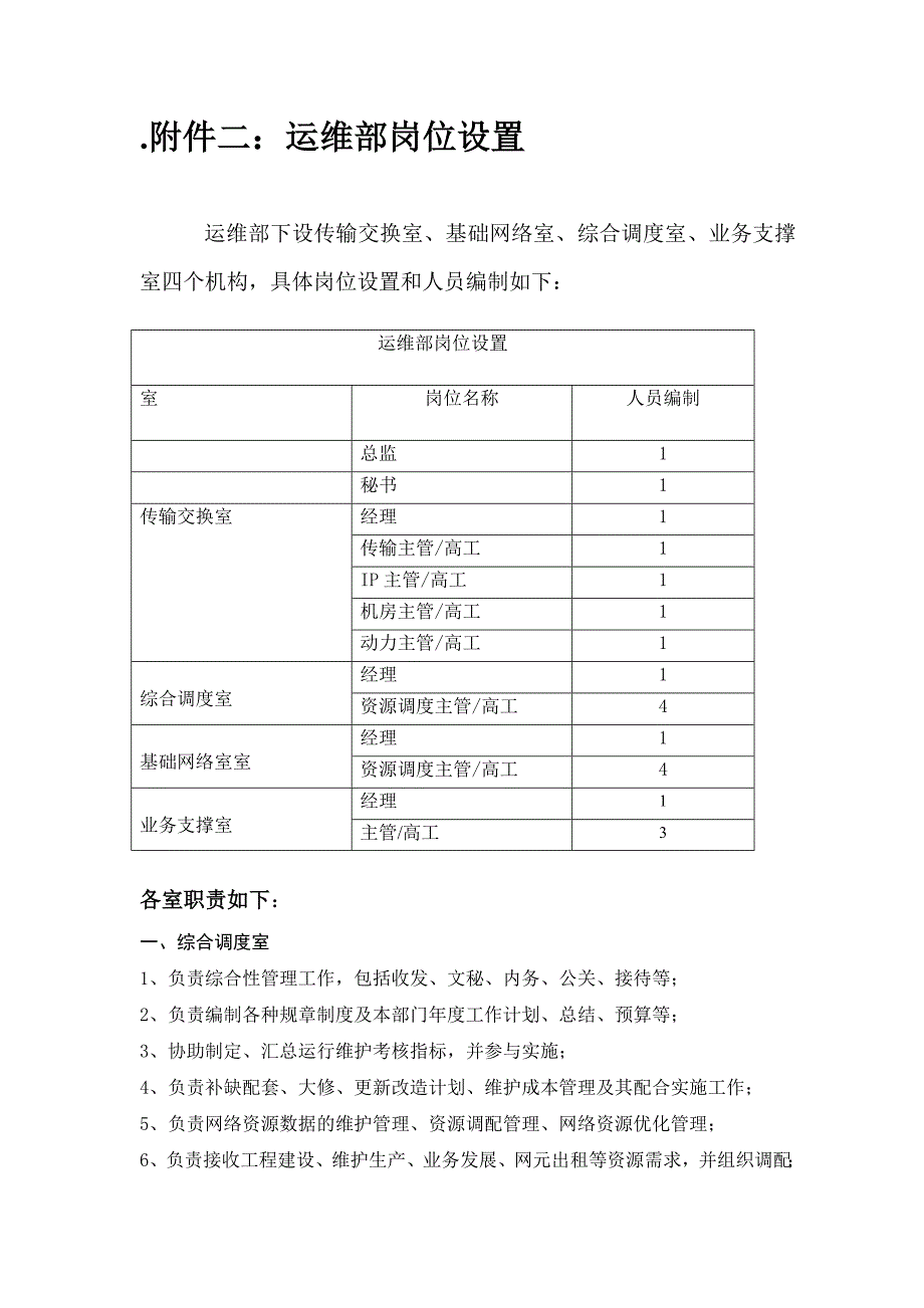 运维部组织架构、岗位说明及工作流程(1)_第2页