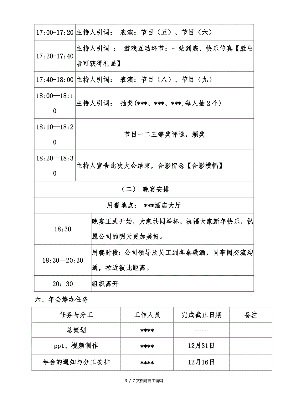 某房地产公司年会方案、流程安排_第3页