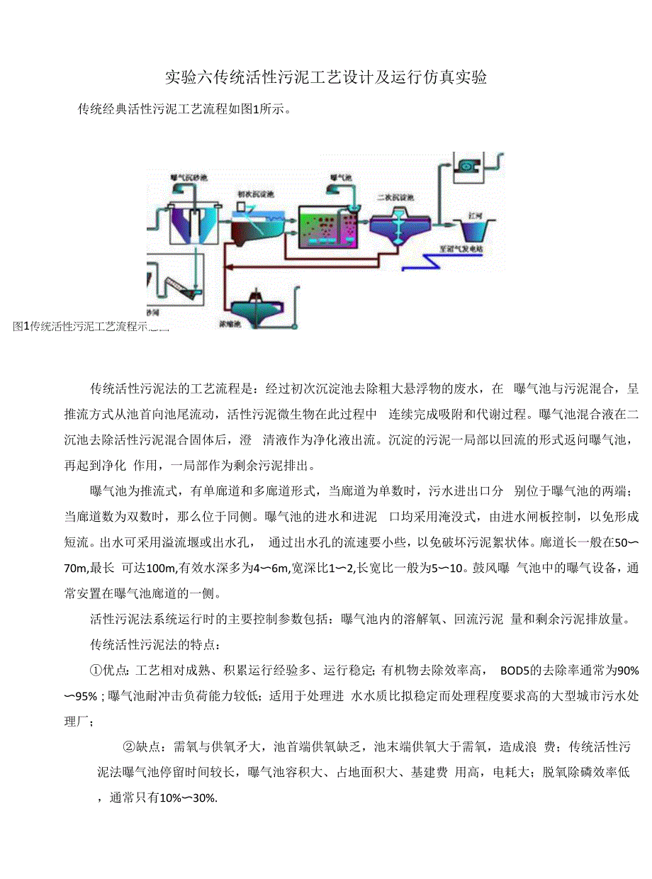 活性污泥工艺运行仿真实验.docx_第1页