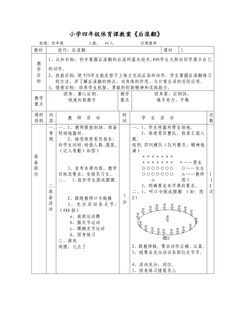 小学四年级体育课教案《后滚翻》[10]_第1页