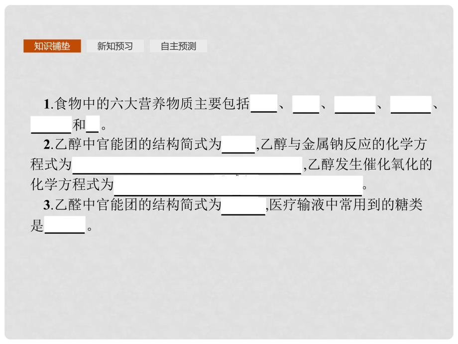 高中化学 第三章 有机化合物 第4节 基本营养物质 第1课时课件 新人教版必修2_第3页