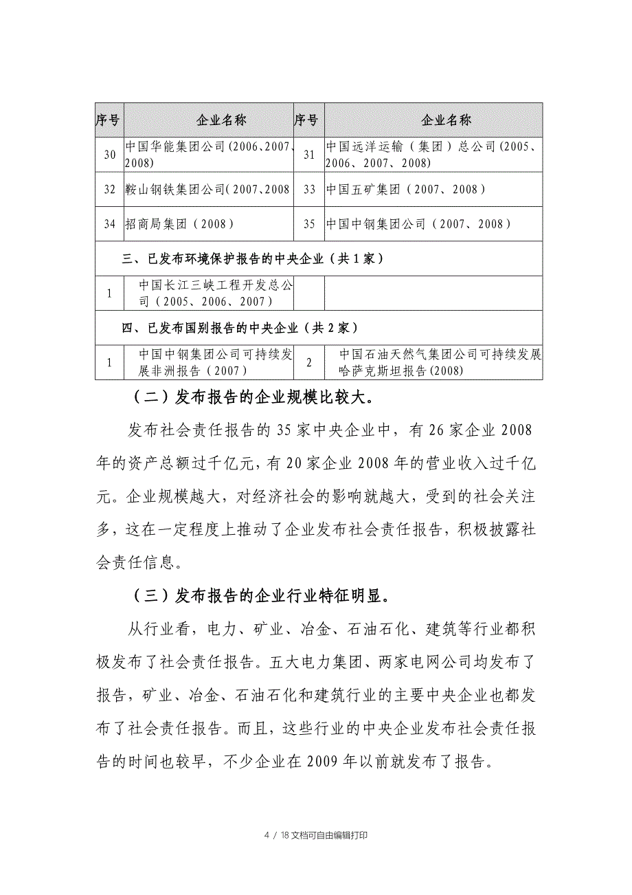 家中央企业社会责任报告的分析_第4页