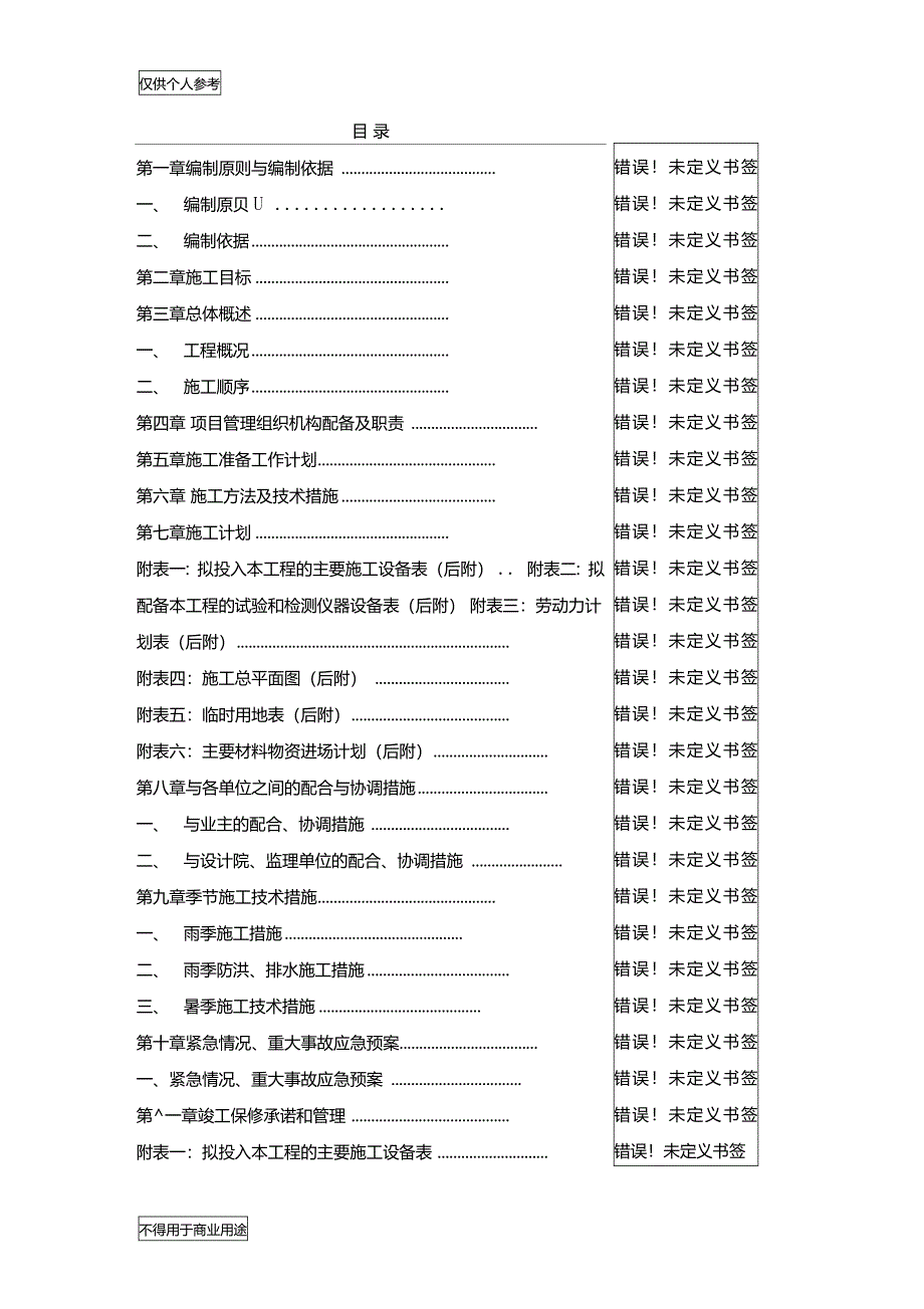 市政给水管道工程施工组织设计_第1页