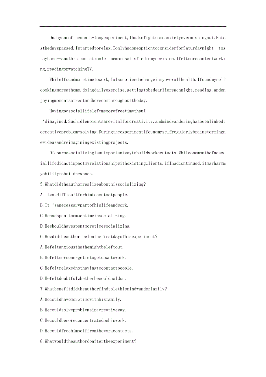 版高考英语大一轮复习Module6TheInternetandTelecommunications课时作业六含解析外研版必修1_第3页