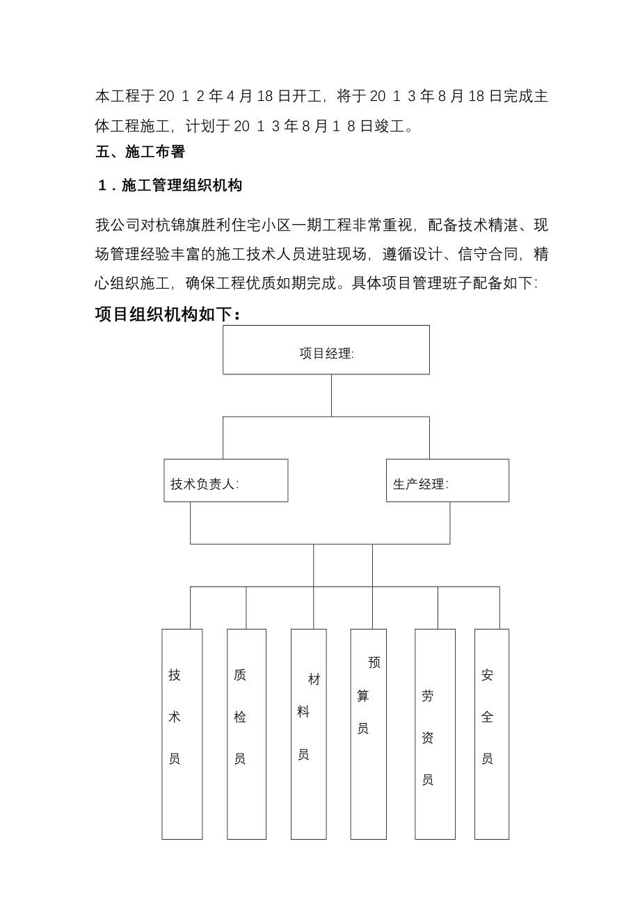 杭锦旗胜利住宅小区一期施工组织设计_第4页