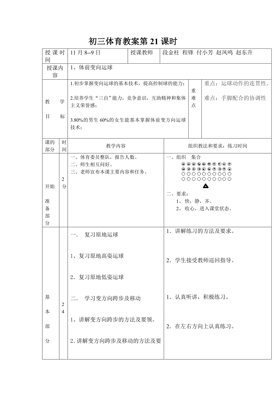 21课时变向运球_第1页