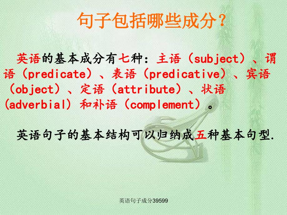 英语句子成分精品课件_第2页